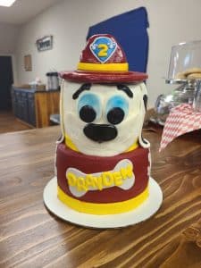 paw patrol fire marshall birthday cake